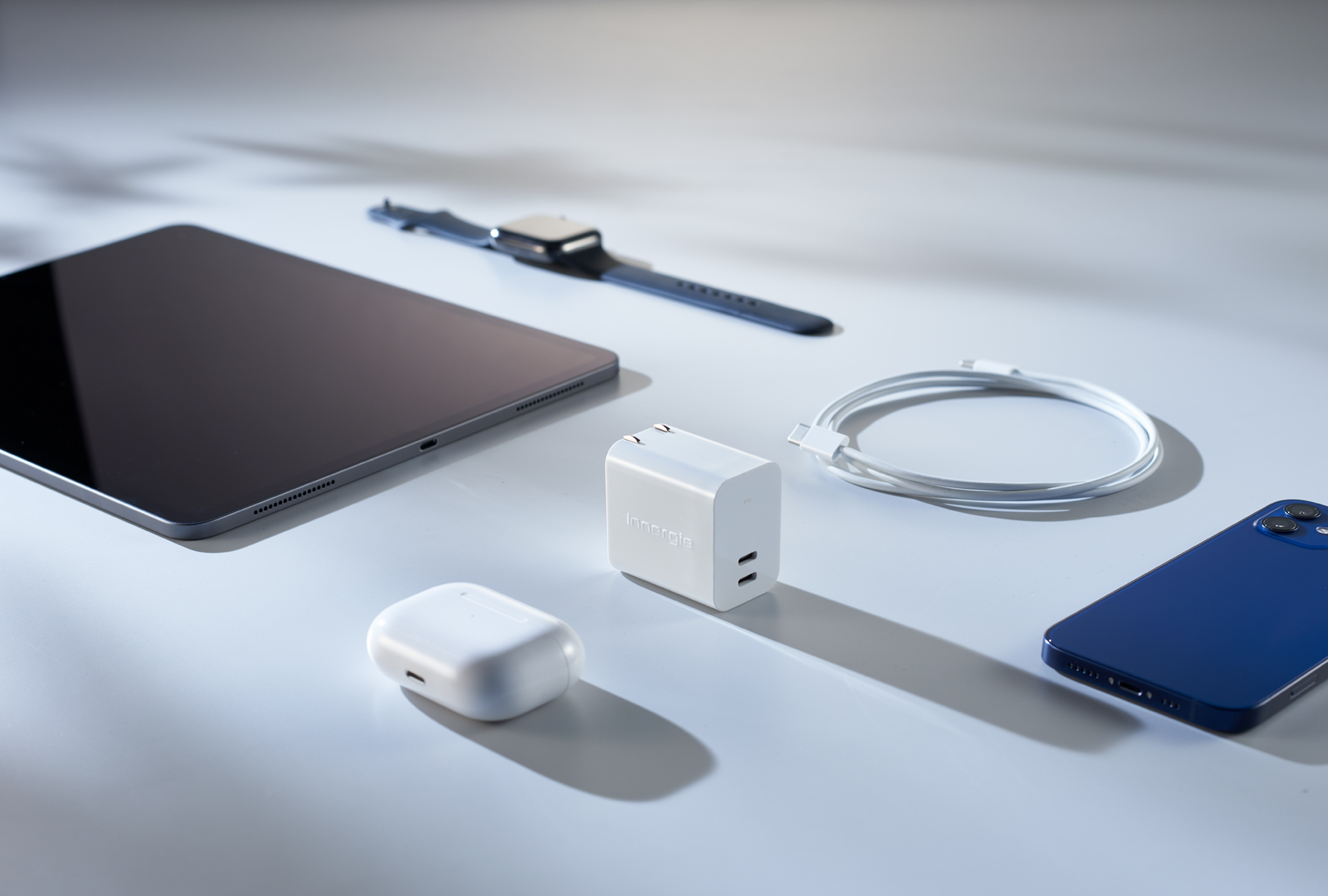 Apple 產品沒附充電器怎麼辦 Ipad充電器可與iphone共用嗎 Innergie 台灣